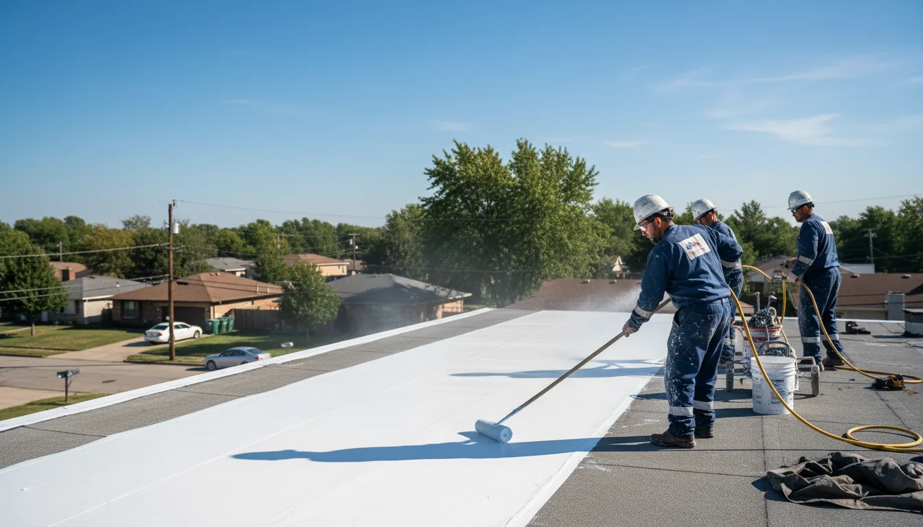 Commercial roof coating in Hampton, NY near me